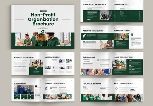 Charity Brochure Landscape Template