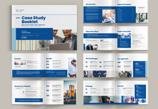 Case Study Booklet Landscape Template