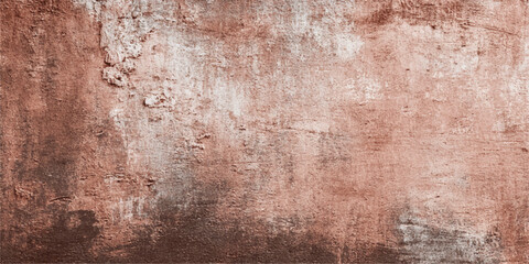 Fototapeta premium A vintage grungy texture of old rusty metal with an aged brown paint pattern on a rough weathered surface for a dirty grunge backdrop