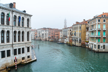 Naklejka premium views of venetian grand canal, italy