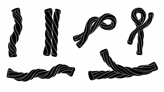 Black Licorice Twists - Various Shapes and Forms