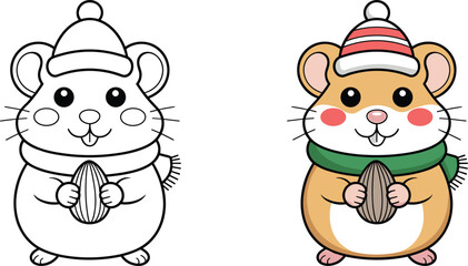 christmas reindeer and santa clau © MdMahedi