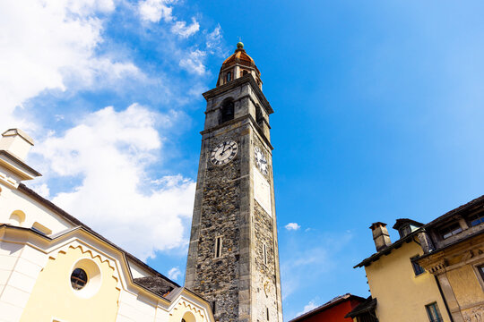 historic asona on the lago maggiore in switzerland