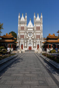Church of the Saviour, or Xishiku Church is one of the glorious Catholic church in China is key Beijing tourist attraction.