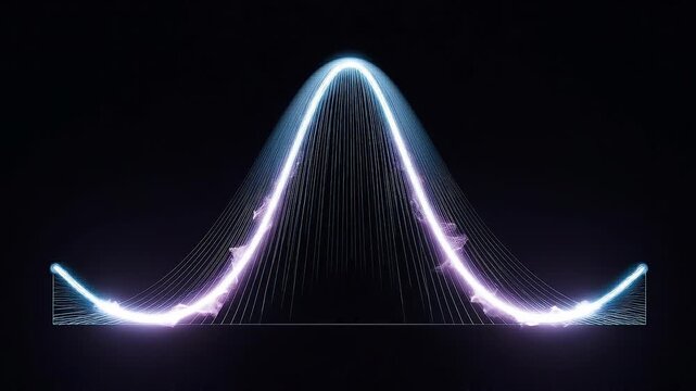 Seamless loop price inflection curve animation, glowing transition for financial analysis.