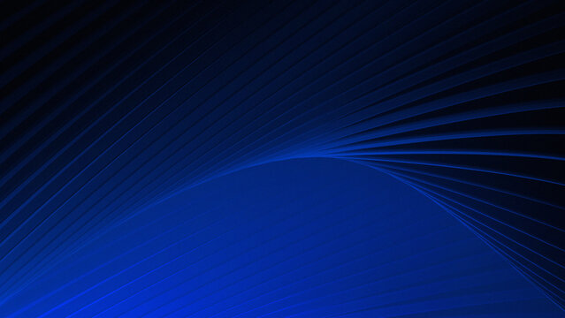 dark blue color combined with a solid black background with a row of overlapping curved lines. This visual style is very suitable for use as a technology background, premium product marketing material