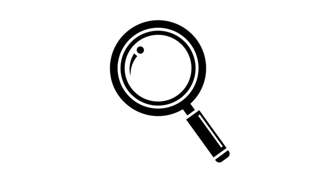 Magnifying glass icon symbol.