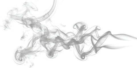 Abstract flowing grey smoke trails forming elegant swirls and curves ©  creative  marlia