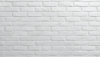 Obraz premium White brick wall texture with clean minimal pattern