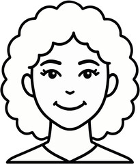 Fototapeta premium Profile User Silhouette Line Art Icon for Modern App Design