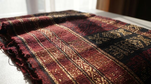Handwoven Traditional Batak Ulos Textile 