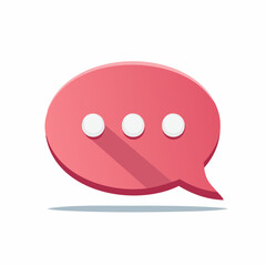 Fototapeta premium Speech Bubble Icon with Ellipsis
