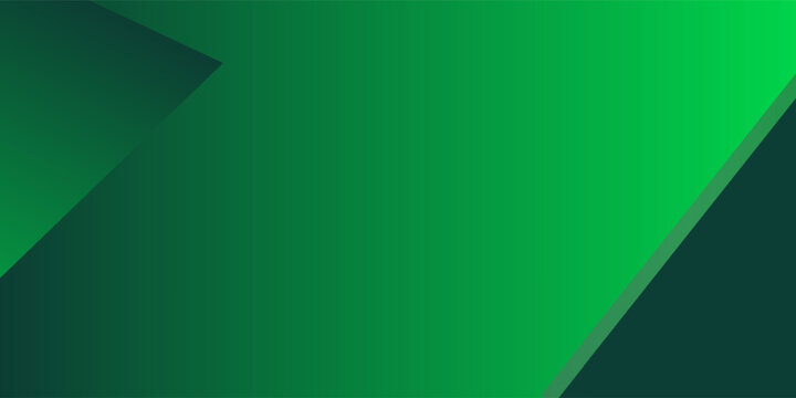 Green geometric abstract background showcasing layered angles, gradient light and smooth planes creating subtle depth ideal corporate tech presentation backdrop or product hero banner with modern