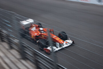 Fototapeta premium Ferrari F1 2002 at the Monaco F1 classic race