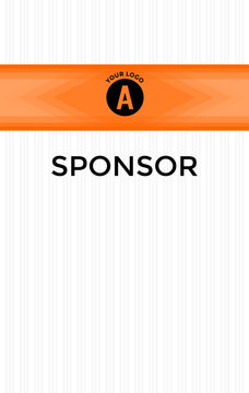White Orange Sublimation pattern Template