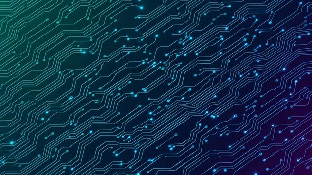 Abstract digital circuit board pattern background