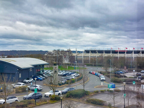 The bet365 Stadium: Stoke City FC Ground and Surrounding Urban Landscape