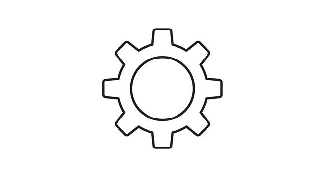 gear icon vector illustration
