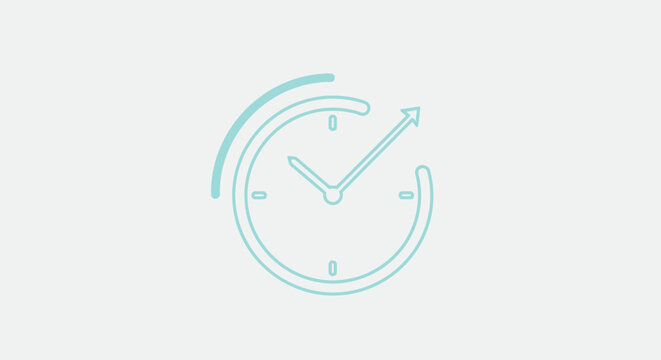 vector illustration of an clock
