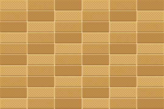 Packed wafer biscuit pattern background