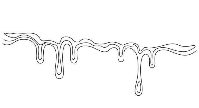Abstract Drips Illustration