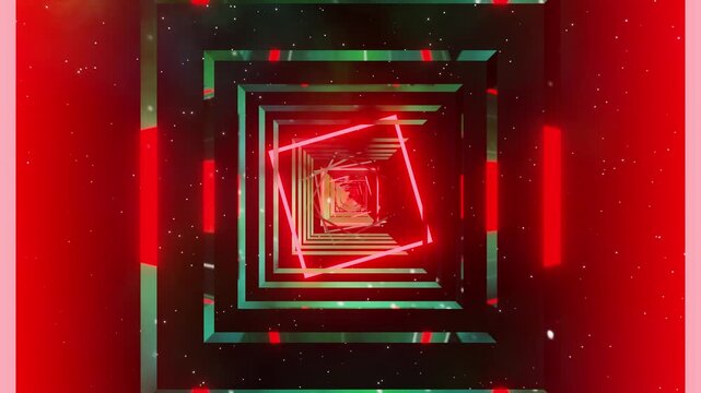 ed neon squares on green background VJ seamless loop