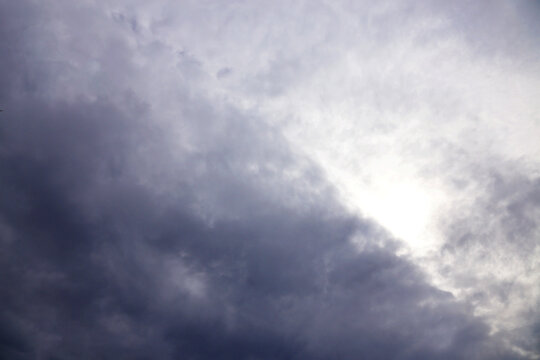 Dense gray clouds dominate the sky