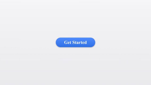 Abstract Motion Graphics of a Pulsating Blue Button with Get Started Text