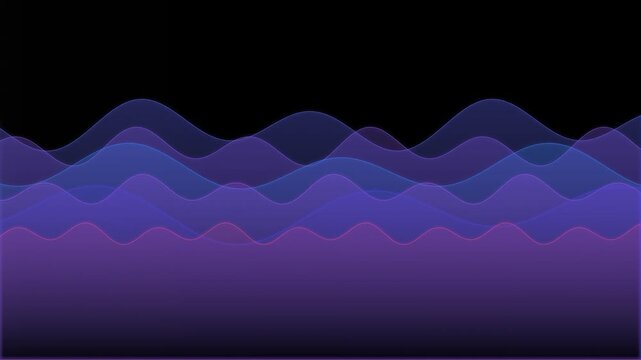 Abstract Visualization of Sound Waves and Audio Spectrum in Dynamic Motion