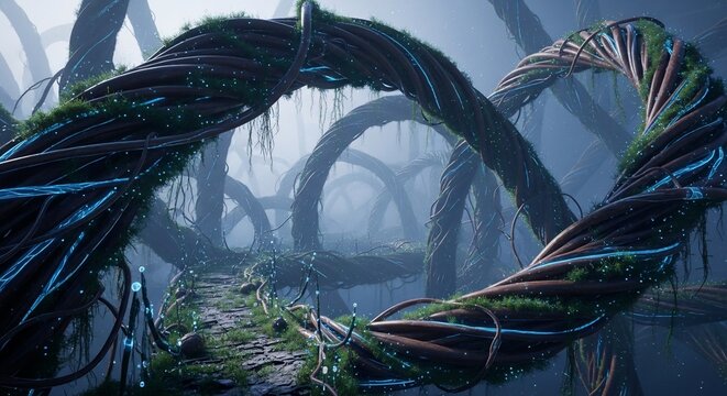 Abstract organic structure design
