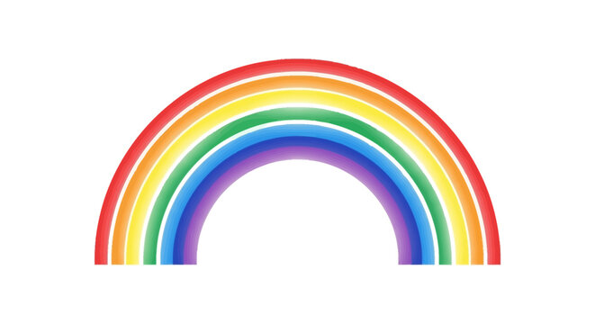 Vibrant rainbow graphic design element.