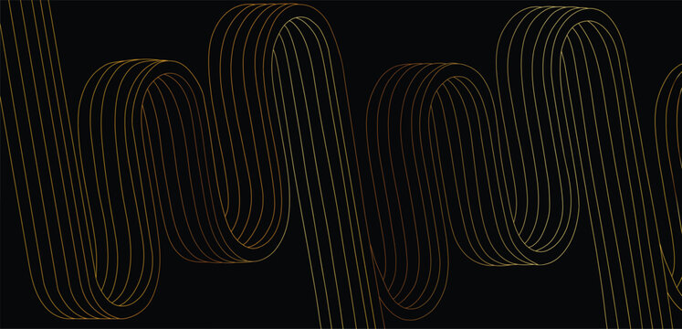 Flat golden abstract vector background