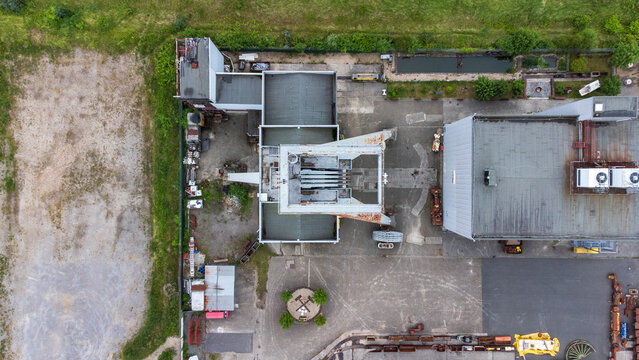 Old closed coal mine in Germany