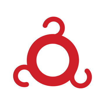 A red solar sign representing the Republic of Ingushetia. This ancient triskelion symbol signifies eternity, well-being, and the sun, central to North Caucasian heritage and identity.