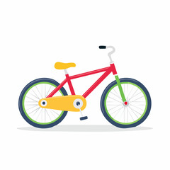 Fototapeta premium Red Bicycle Illustration