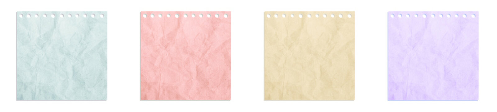 Pastel Sticky Note Paper Set. Soft Texture Memo Collection. Colorful Note Backgrounds. Decorative Stationery Illustration