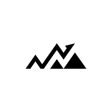 Black Mountain Arrow Logo Symbol.