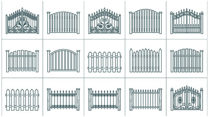 Decorative gates and fences ornamental wrought iron garden fence panels. © GW
