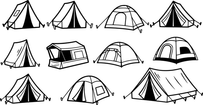 Various Camping Tents Collection
