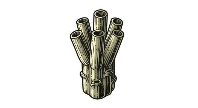 Vector Pinocut Illustration of an automotive ignition coil.