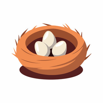 Bird's Nest with Three Eggs