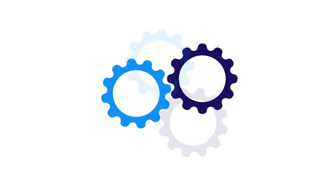 Complex mechanism of gears and cogwheels of various sizes and