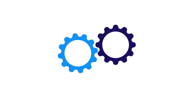 Complex mechanism of gears and cogwheels of various sizes and