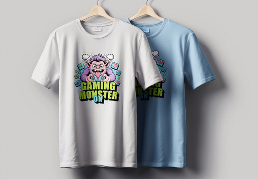 Monster Gaming Character Tshirt