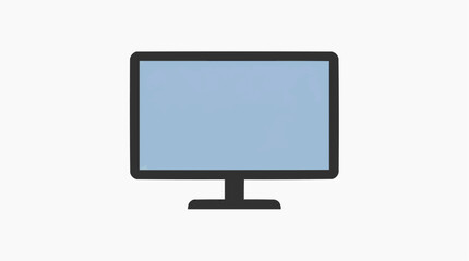 Fototapeta premium A minimalist graphic depicts a modern monitor or display device, perfect for conveying technology, communication, and information. 