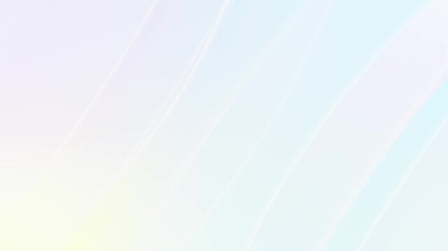 Soft pastel abstract background with light blue gradients, diagonal translucent waves, and clean minimal space. corporate videos, wellness titles, presentation slides, app screens, and calm overlays.
