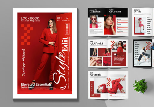 Look Book Fashion Magazine Template