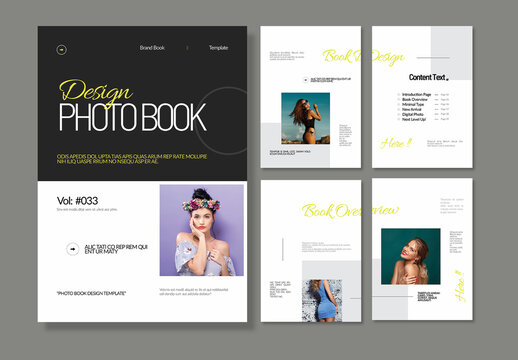 Modern Photo Book Magazine Template