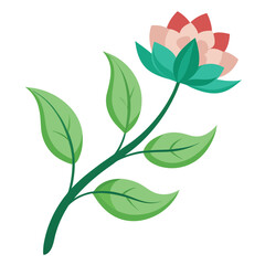 Obraz premium amarant grun flower on white background