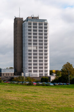 Fanum House in Basingstoke serves as the iconic national headquarters for the Automobile Association (AA), a striking example of modern corporate architecture and a vital hub for UK motoring services.